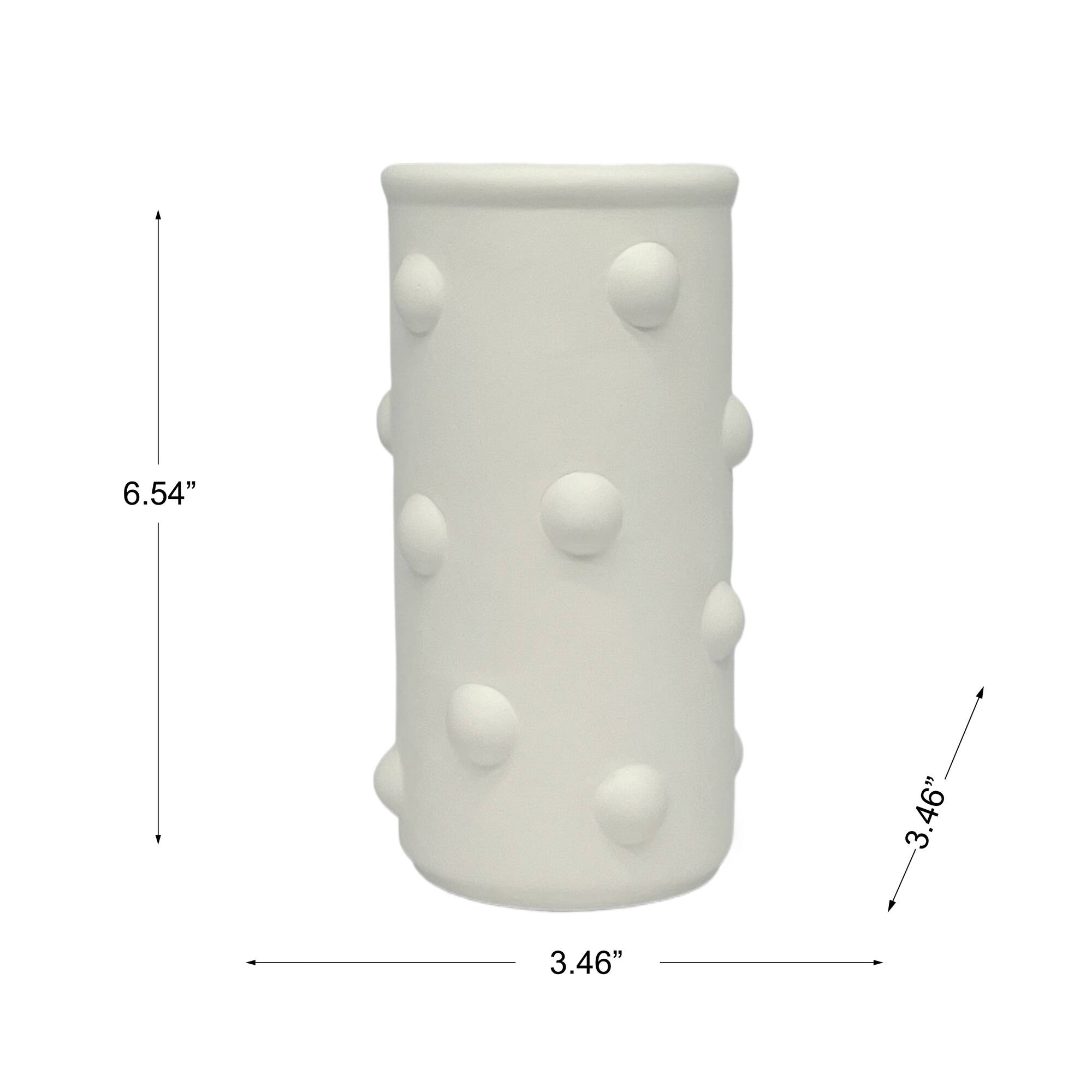 6.5" Ceramic Bubble Cylinder Vase by Make Market®